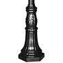 Commercial 96" High Black Outdoor Post Light Pole