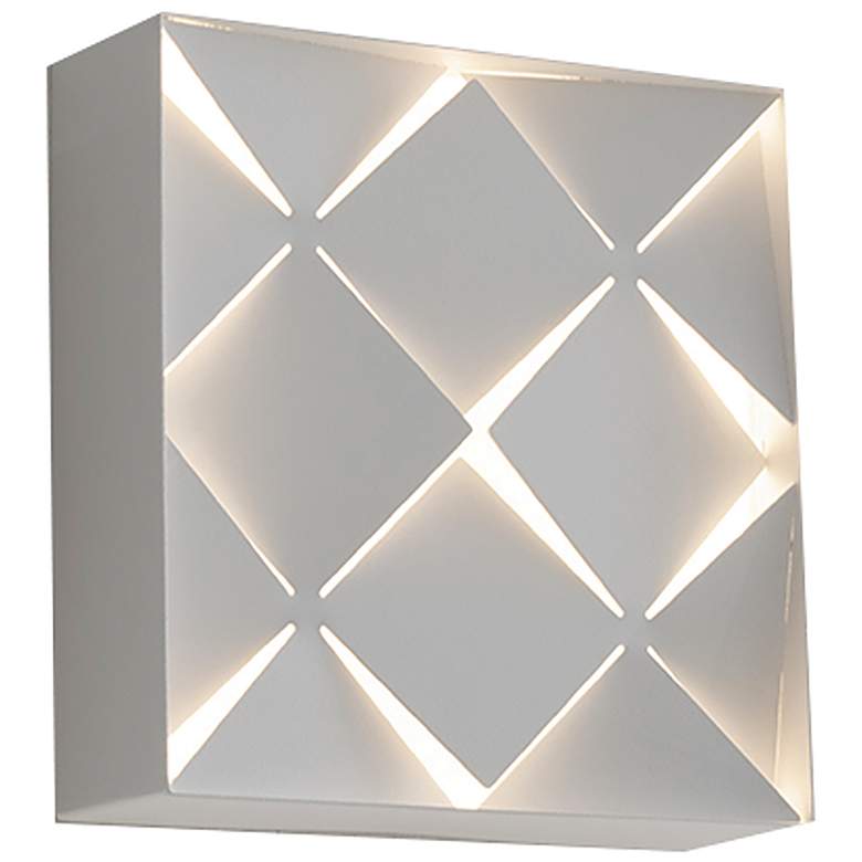 Image 1 Commons - LED Sconce - White Finish - White Steel Shade