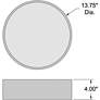 7_Como 13.75" LED Flush Mount - Satin more views