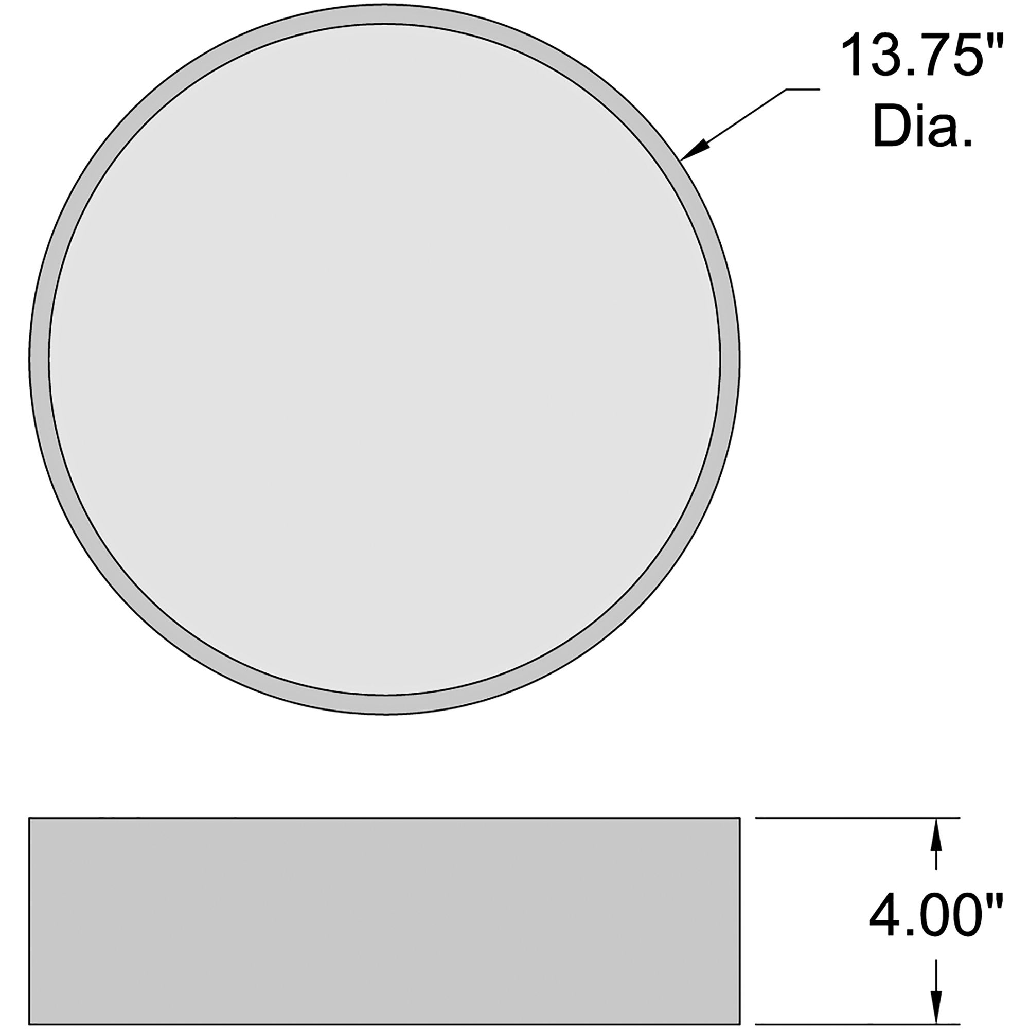 Como 13.75" LED Flush Mount - White