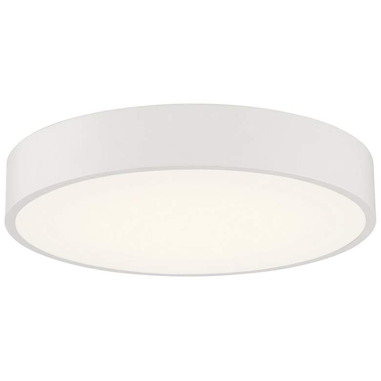 Image 1 Como 13.75" Wide White LED Flush Mount