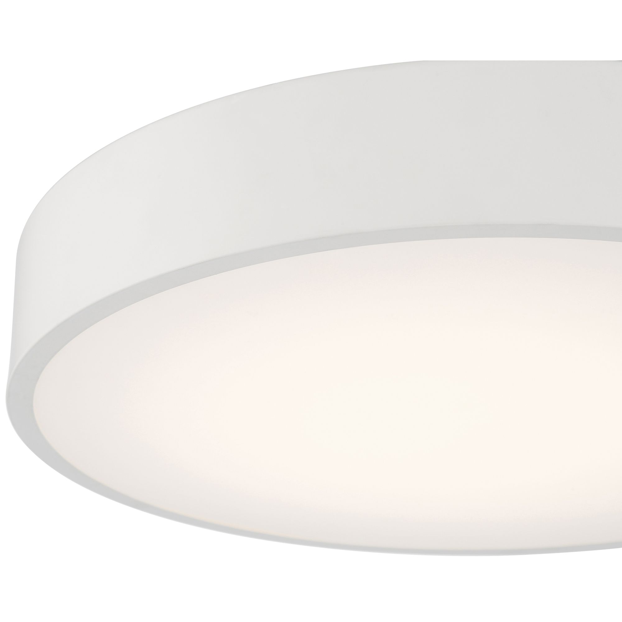 Como 13.75" Wide White LED Flush Mount