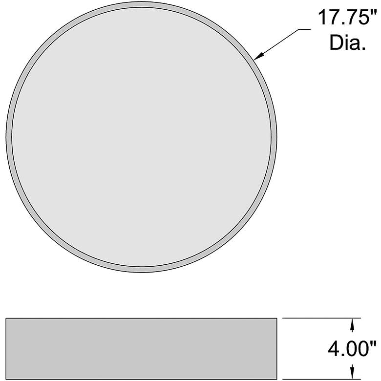 Image 7 Como 17.75" LED Flush Mount - Satin more views