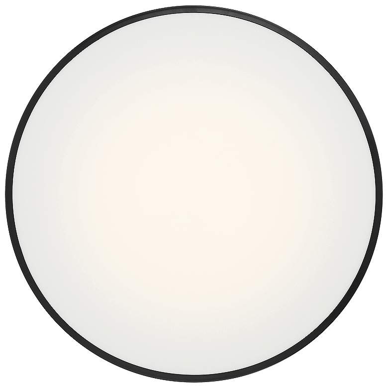 Image 3 Como 17.75" Wide Black 3CCT LED Flush Mount more views