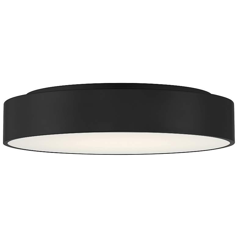 Image 4 Como 17.75" Wide Black 3CCT LED Flush Mount more views