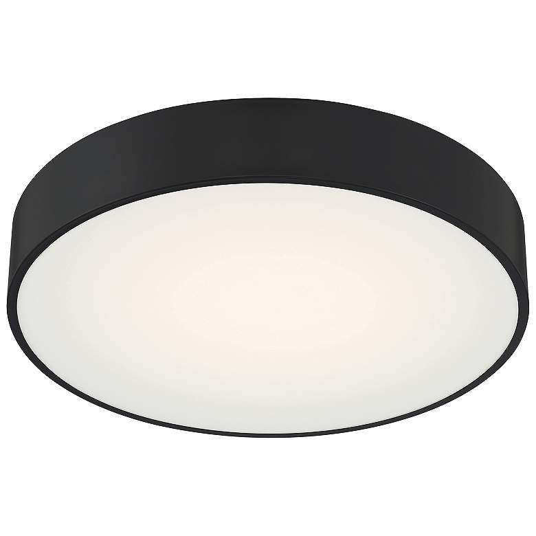 Image 5 Como 17.75" Wide Black 3CCT LED Flush Mount more views