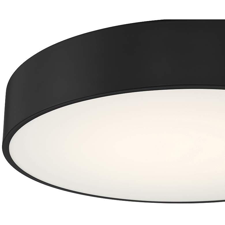 Image 6 Como 17.75" Wide Black 3CCT LED Flush Mount more views