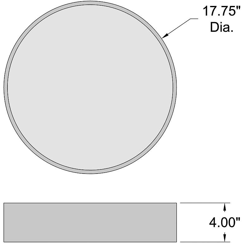 Image 7 Como 17.75" Wide Black 3CCT LED Flush Mount more views
