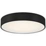 1_Como 17.75" Wide Black LED Flush Mount