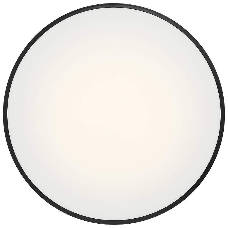 Image 2 Como 17.75" Wide Black LED Flush Mount more views
