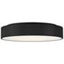 3_Como 17.75" Wide Black LED Flush Mount more views