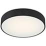 4_Como 17.75" Wide Black LED Flush Mount more views