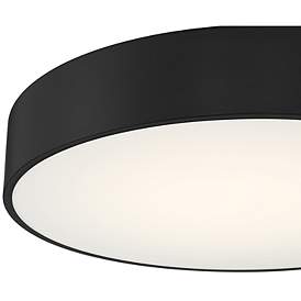 Image5 of Como 17.75" Wide Black LED Flush Mount more views