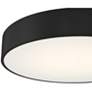 5_Como 17.75" Wide Black LED Flush Mount more views
