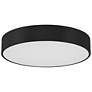 6_Como 17.75" Wide Black LED Flush Mount more views