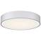 Como 17.75" Wide Satin 3CCT LED Flush Mount