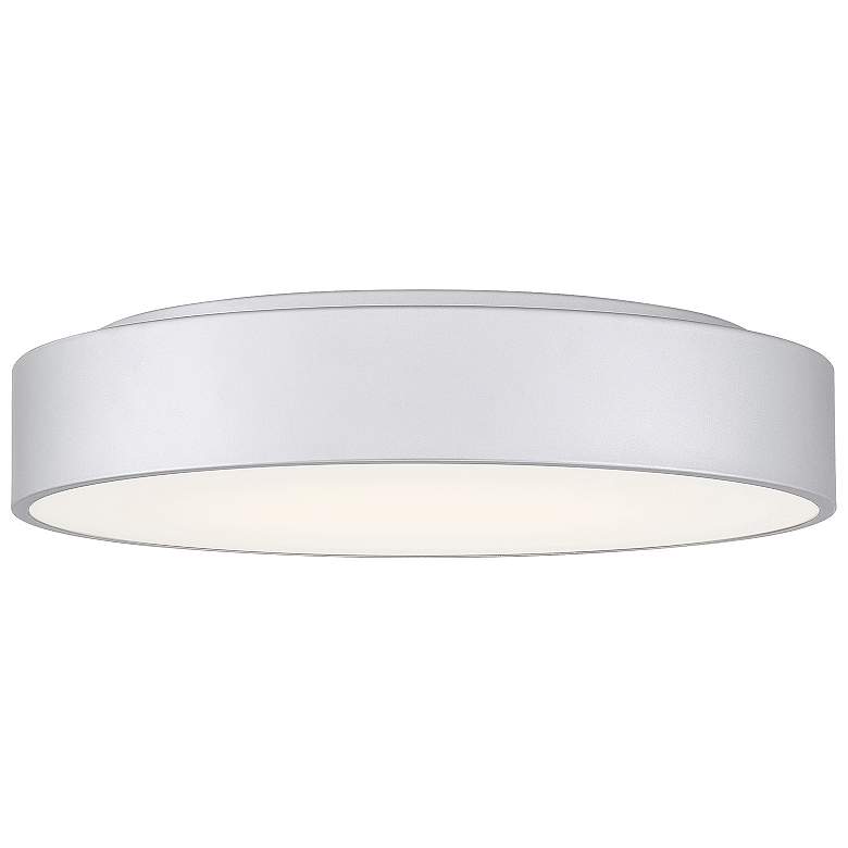 Image 4 Como 17.75" Wide Satin 3CCT LED Flush Mount more views