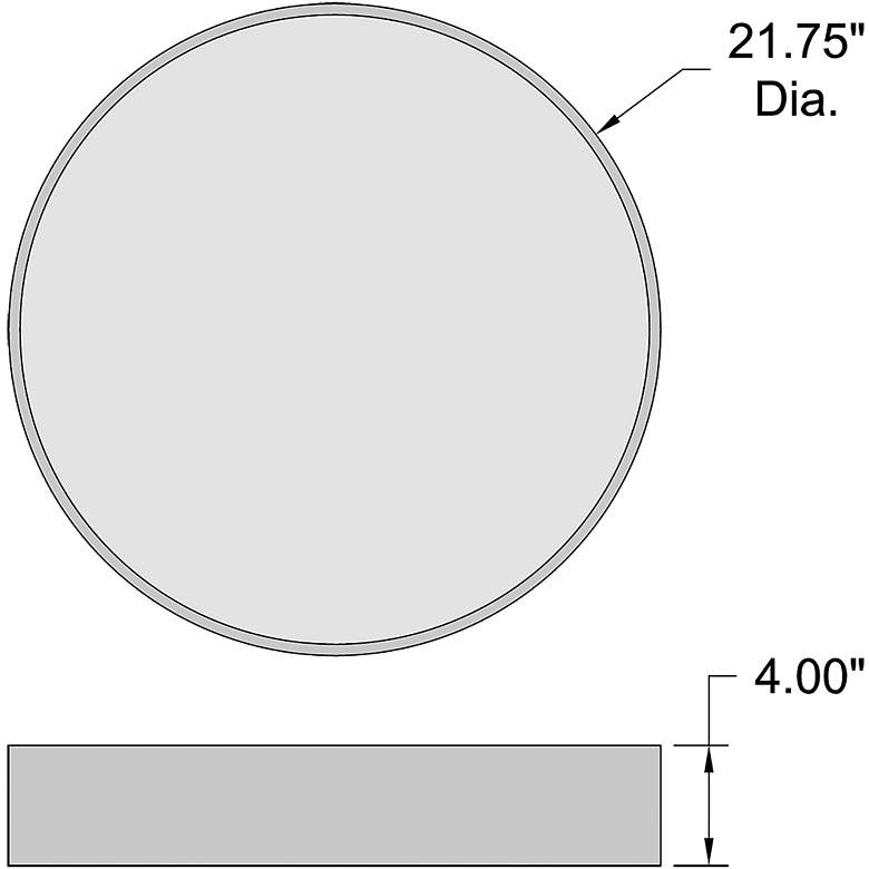 Image 7 Como 21.75" LED Flush Mount - Black more views