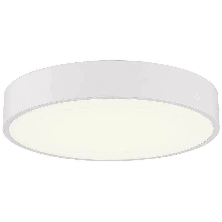 Image 1 Como 21.75" Wide White 3CCT LED Flush Mount