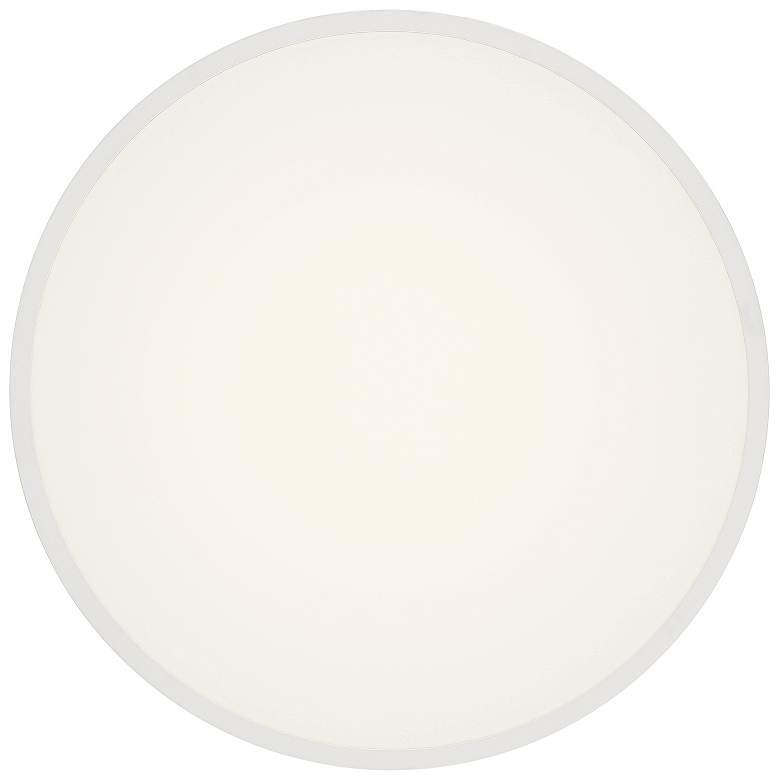 Image 3 Como 21.75" Wide White 3CCT LED Flush Mount more views