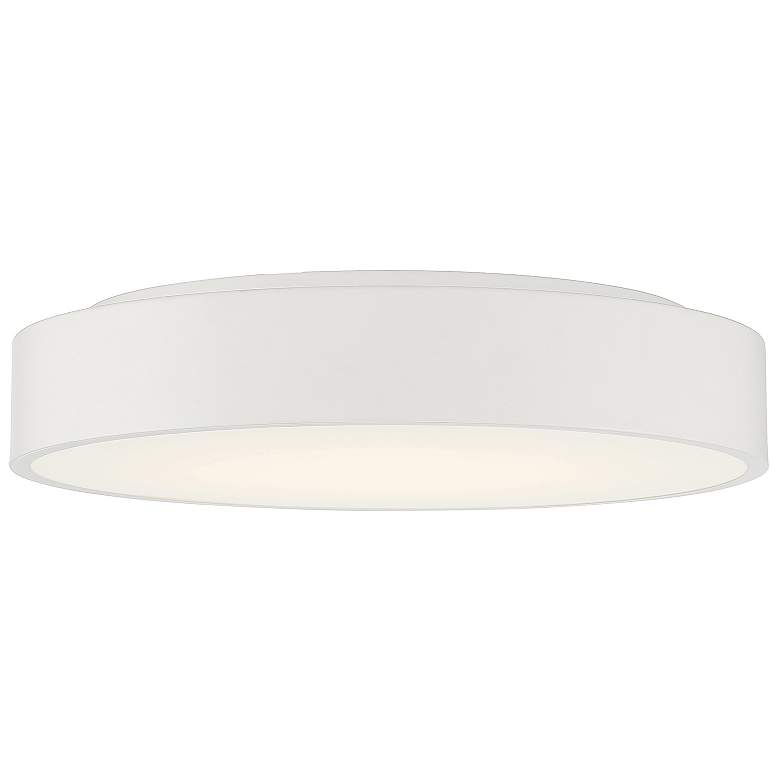 Image 4 Como 21.75" Wide White 3CCT LED Flush Mount more views