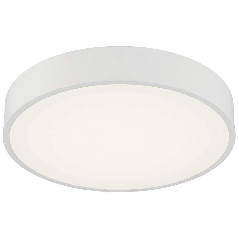 Image 5 Como 21.75" Wide White 3CCT LED Flush Mount more views
