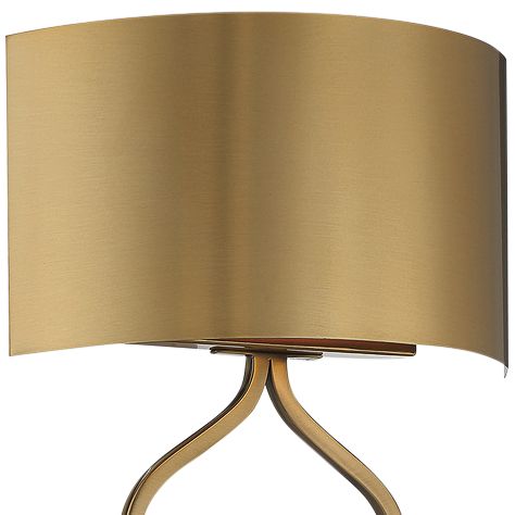 Image 2 Como LED Wall Sconce in Warm Brass more views