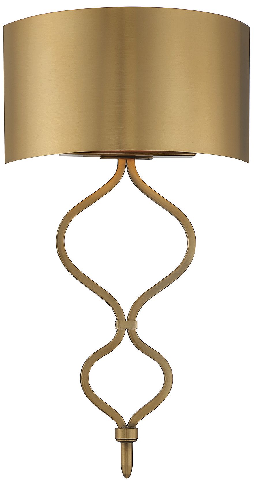Image 3 Como LED Wall Sconce in Warm Brass more views