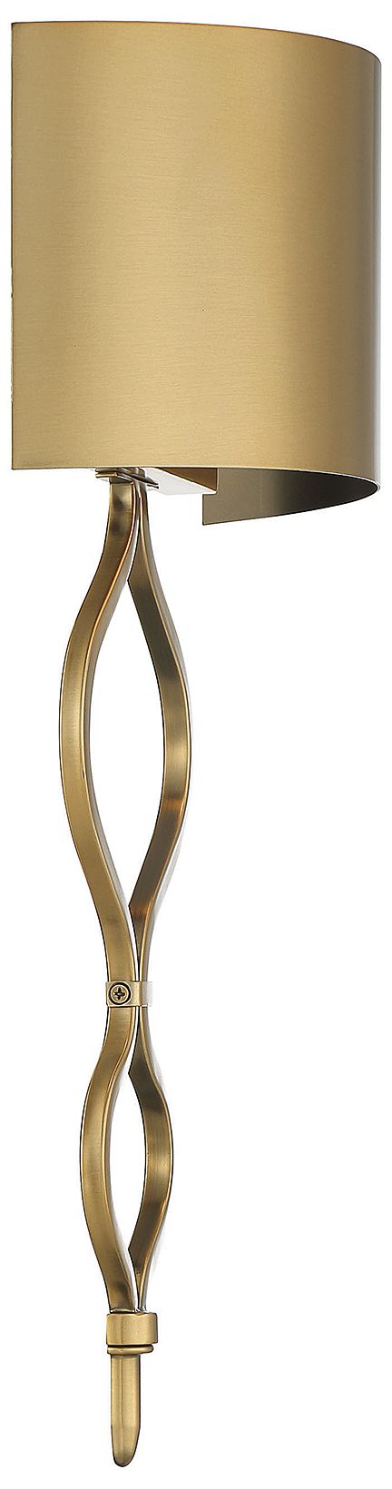 Image 5 Como LED Wall Sconce in Warm Brass more views