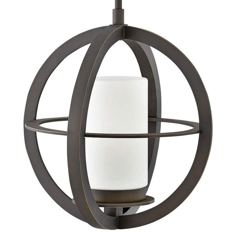 Compass 14 3/4&quot; High Oil-Rubbed Bronze Outdoor Hanging Light more views