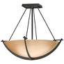 1_Compass 18.1" Wide Small Natural Iron Semi-Flush With Sand Glass