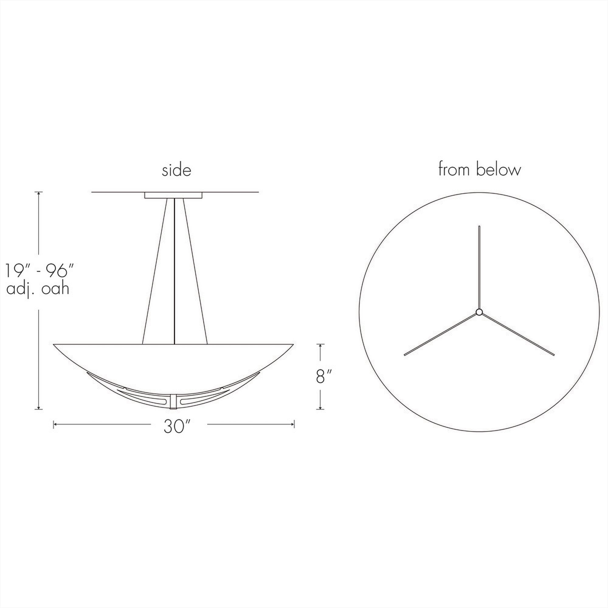 Image 3 Compass 30" Wide Dark Iron|Faux Alabaster Pendant more views