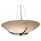 Compass 30"W Dark Iron and Faux Alabaster Pendant 0-10V LED