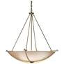 Compass 34.2" Wide Large Scale Modern Brass Pendant With Sand Glass Sh