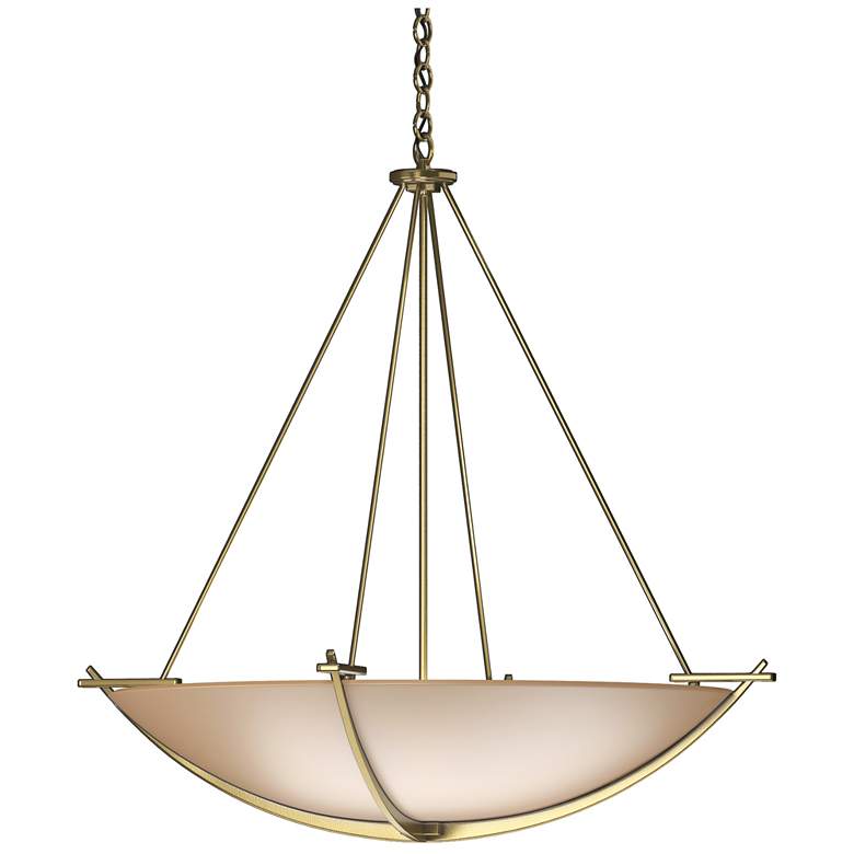 Image 1 Compass 34.2" Wide Large Scale Modern Brass Pendant With Sand Glass Sh