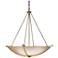 Compass 34.2" Wide Large Scale Modern Brass Pendant With Sand Glass Sh