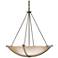 Compass 34.2" Wide Large Scale Soft Gold Pendant With Sand Glass Shade