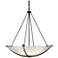 Compass 34.2"W Large Scale Oil Rubbed Bronze Pendant With Opal Glass S