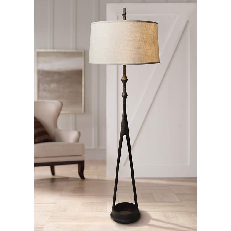 Image 1 Compass Antique Bronze Floor Lamp