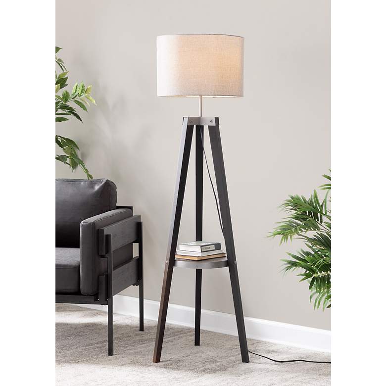 Image 1 Compass Shelf Floor Lamp