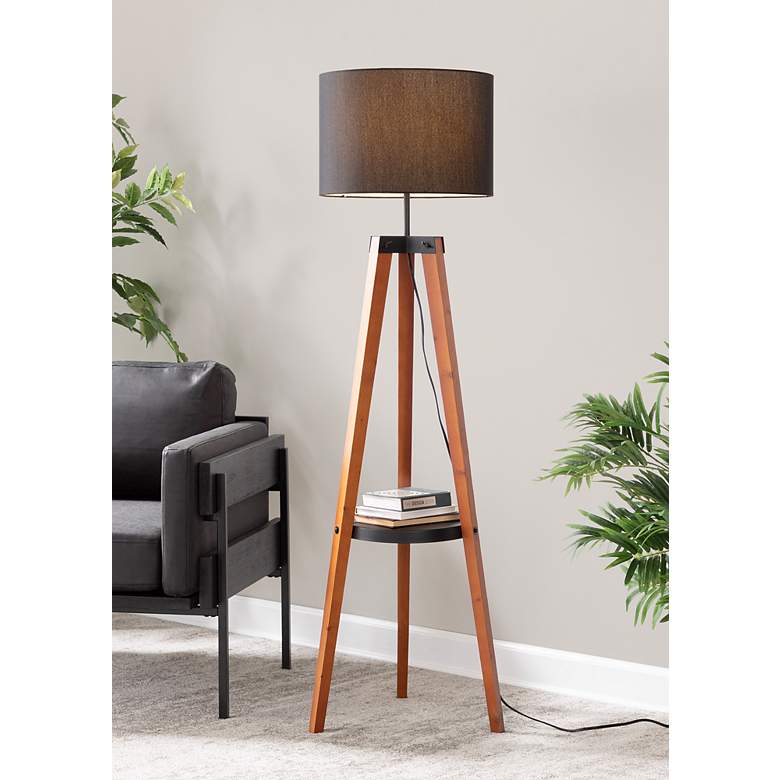 Image 1 Compass Shelf Floor Lamp