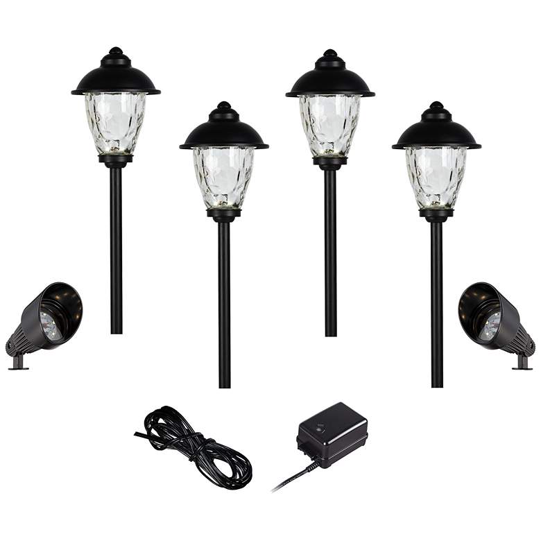 Image 1 Complete LED Landscape Kit with Concord Path Lights and Spots