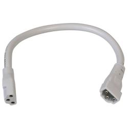 Complete White 6&quot; Long Under Cabinet Connector Cable