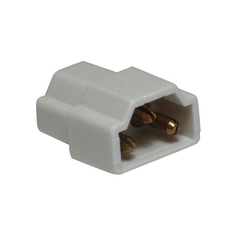 Image 1 Complete White Under Cabinet Light Inline Connector