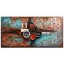 1_Composition I" Mixed Media Iron Hand Painted Dimensional Wall Art