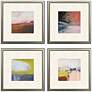 1_Composition in Copper 20"W x 20"H Framed Art Set of 4