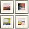 Composition in Copper 20"W x 20"H Framed Art Set of 4