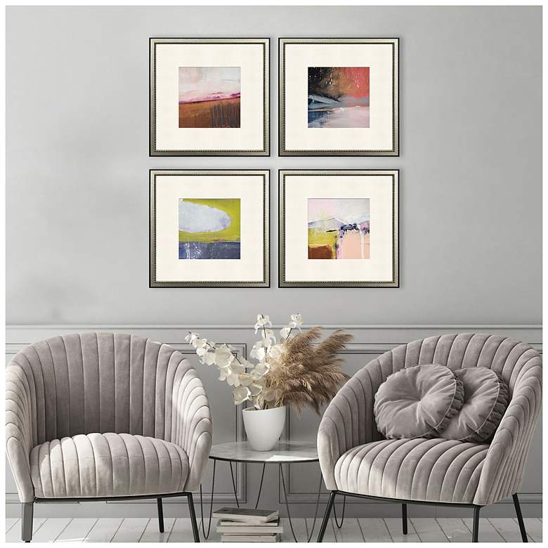 Image 4 Composition in Copper 20"W x 20"H Framed Art Set of 4 more views