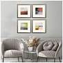 4_Composition in Copper 20"W x 20"H Framed Art Set of 4 more views