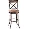 Compton 26" Beige Faux Leather Swivel Counter Stool